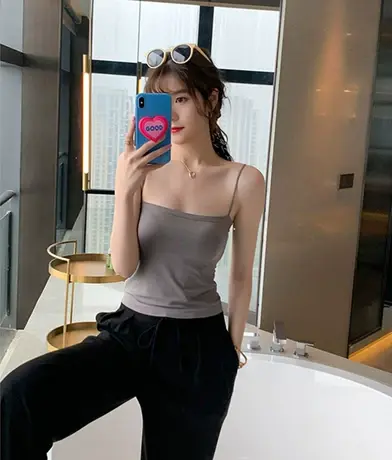 吊带背心女内搭打底上衣可外穿短款抹胸带胸垫设计感小众内衣夏季商品大图
