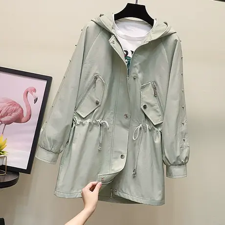 2023春装新款韩版休闲宽松百搭学生风衣女小个子开学季春秋外套潮图片