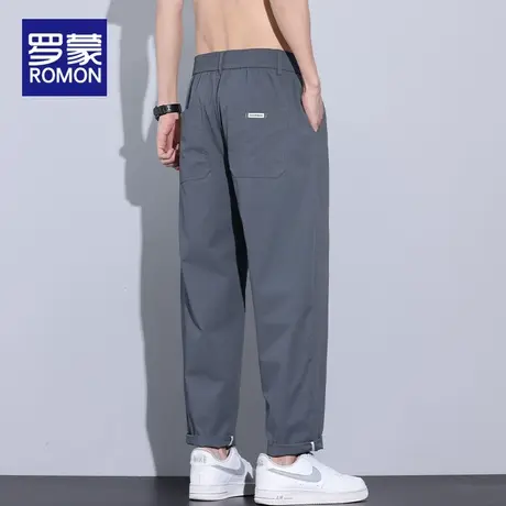 罗蒙男士休闲裤夏季冰丝速干宽松束脚运动2025新款九分裤子男夏天商品大图