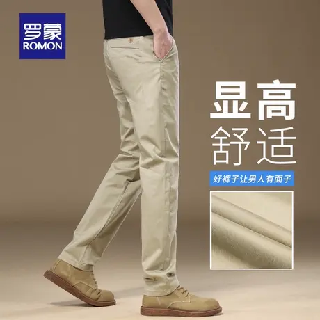 罗蒙宽松男秋季复古休闲裤新款直筒弹力夏季舒适耐磨工装裤子N1Z商品大图