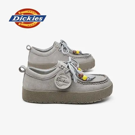Dickies女鞋工装鞋2025新款秋季厚底袋鼠鞋休闲小皮鞋增高单鞋女图片