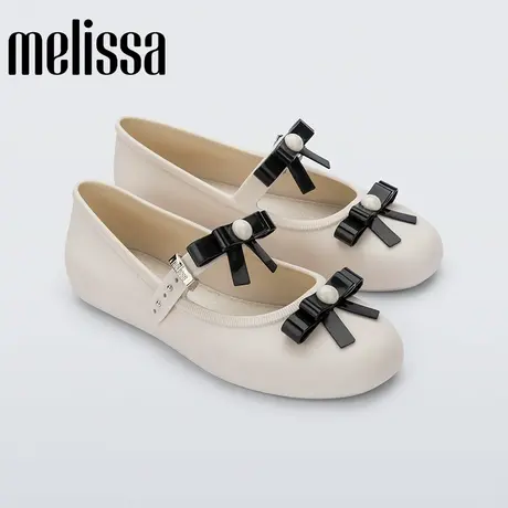 Melissa梅丽莎女士时尚蝴蝶结珍珠芭蕾浅口单鞋35971-5商品大图