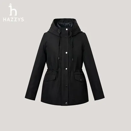 【商场同款】Hazzys哈吉斯两件套羽绒服女2025年秋冬新款纯色外套商品大图