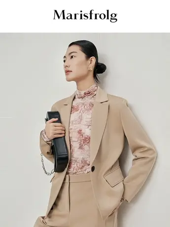 【言选好物】玛丝菲尔西装外套23春季新修身显瘦西装外套商品大图