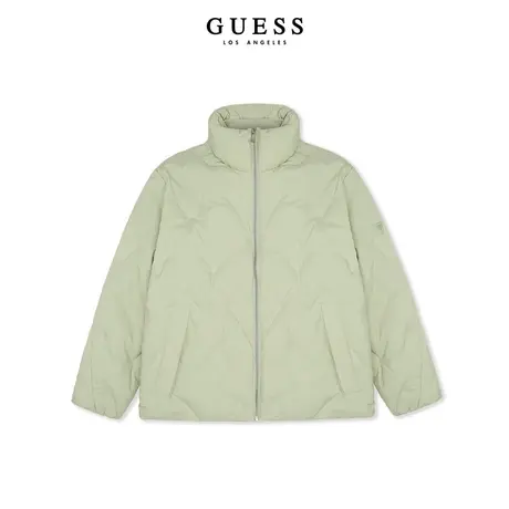 【38上新季】【 明星同款】GUESS 男士纯色简约羽绒服图片