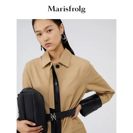 【商场同款】玛丝菲尔女装秋季新款日本高支棉风衣A1BW3152F商品大图