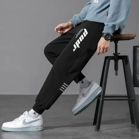 初中高中学生裤子男春季青少年束脚裤春款大童休闲运动裤潮流春装商品大图