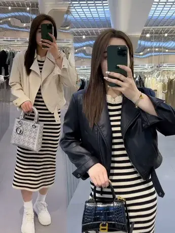 皮衣外套女洋气春秋季2023年新款韩版宽松短款百搭夹克衫上衣时尚商品大图