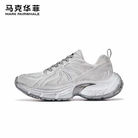 马克华菲男鞋夏季厚底透气老爹鞋男士增高脏脏鞋休闲运动鞋子男款商品大图