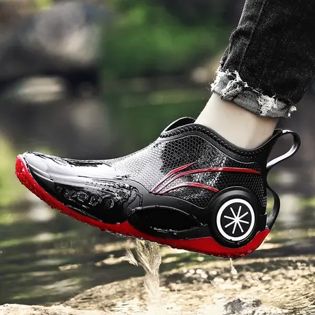 男士轻便低帮雨鞋防水防滑洗车专用鞋工作户外钓鱼雨靴男劳保水鞋商品大图