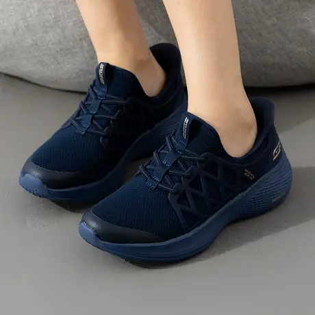 斯凯奇（Skechers）女鞋秋季24新款闪穿健步鞋一脚穿运动鞋轻便休商品大图