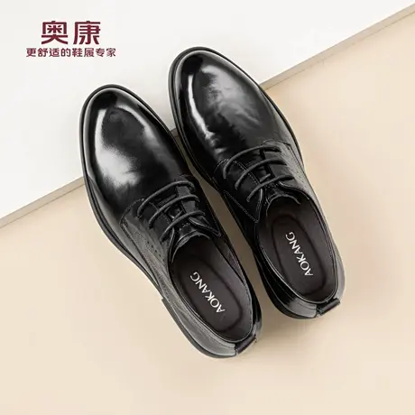 奥康男皮鞋春季新款英伦风年轻款男士鞋商务正装皮鞋新郎结婚鞋子商品大图