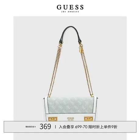 【38上新季】GUESS女士时尚百搭字母LOGO链条印花斜跨包商品大图