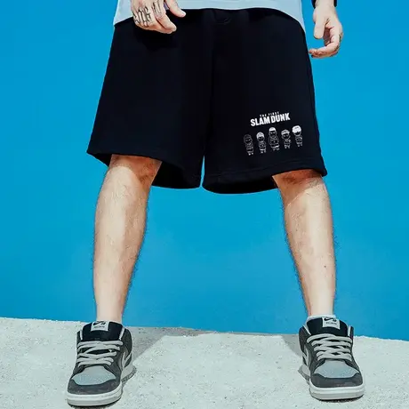 篮球运动裤休闲男生胖子纯棉大码宽松加肥加大潮牌五分裤短裤夏季商品大图