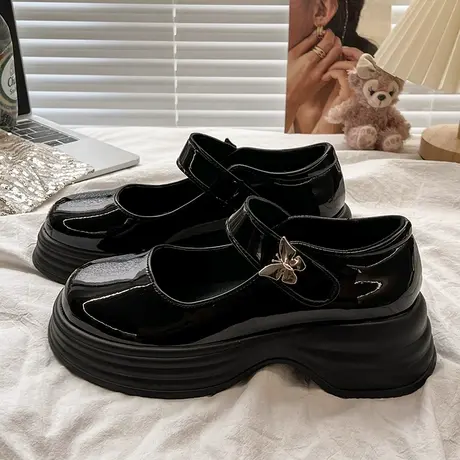 小皮鞋日系女jk夏季英伦风2023新款玛丽珍鞋复古厚底法式温柔单鞋商品大图