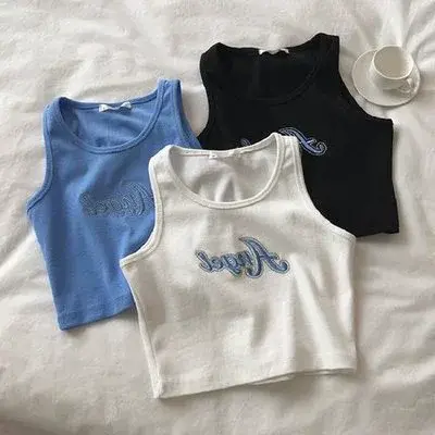 背心女夏内搭2024新款高腰露脐短款小吊带打底无袖上衣外穿ins潮图片