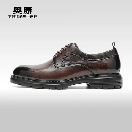 【门店发货】奥康男鞋春秋季新款英伦真皮商务正装德比鞋婚鞋图片