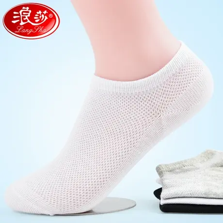 儿童袜子夏季薄款纯棉网眼船袜春夏男童女童夏天透气中大童棉袜子图片