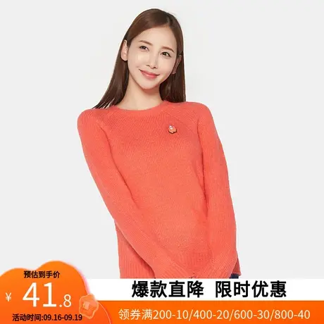 艾格2023春季新品时尚百搭休闲纯色套头长袖针织衫M138图片