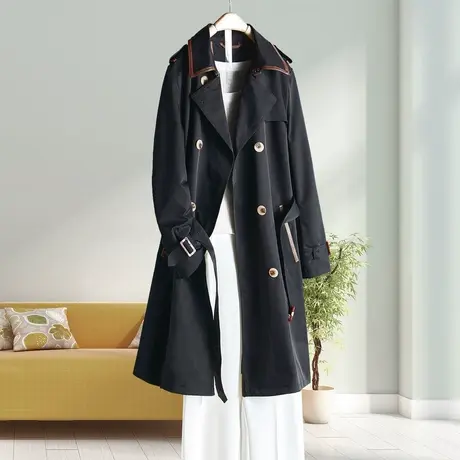 长款气质风衣外套女装夏季2021年新款韩版时尚淑女优雅中长款外衣图片