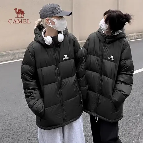 [火山]骆驼女装羽绒服加厚保暖男女同款面包服短款外套2023冬新款图片