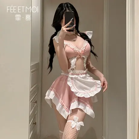 霏慕蕾丝纯欲风女仆制服诱惑套装性感诱惑装角色扮演睡衣情调qqny商品大图