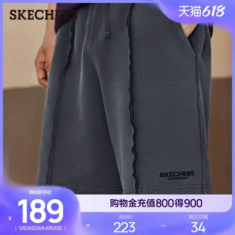 Skechers斯凯奇2025新款夏季男宽松休闲短裤工装直筒裤透气五分裤商品大图