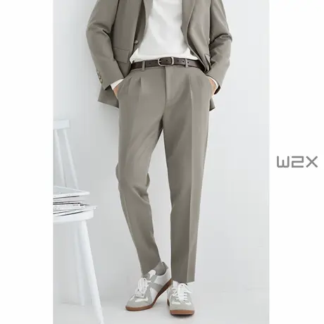 w2x休闲西裤男士春秋款休闲裤商务休闲男式百搭长裤子垂坠感男裤商品大图