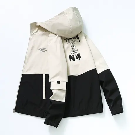 外套男士春季2023年新款潮流春秋装飞行上衣男装衣服休闲工装夹克商品大图