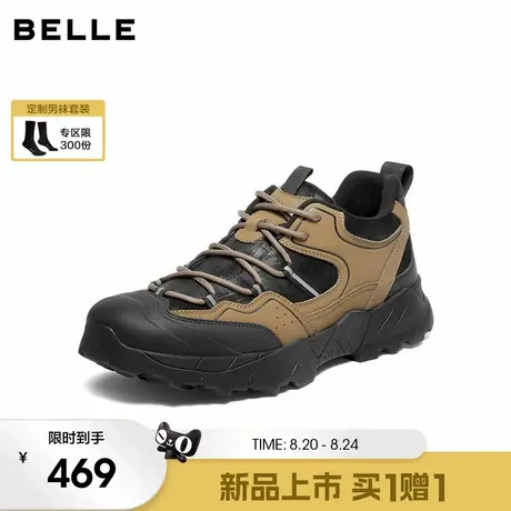 百丽潮搭休闲运动鞋男2025新款冬季户外徒步登山鞋健步鞋A2177DM5图片