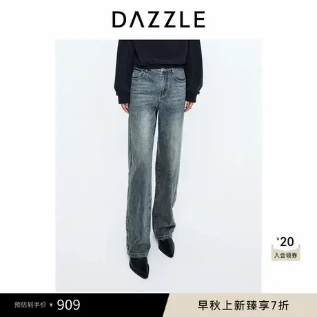 DAZZLE地素奥莱 裤子冬季牛仔直筒裤商品大图