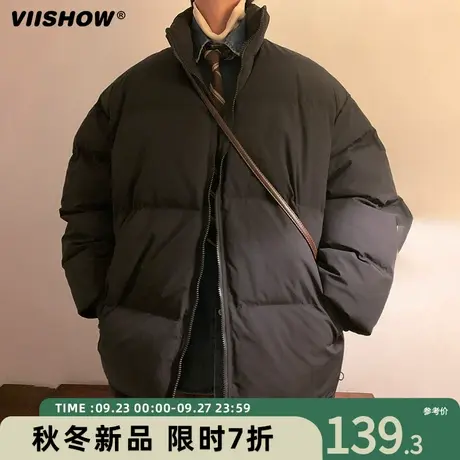 VIISHOW棉衣男冬季2023短款宽松立领加厚棉服休闲oversize外套潮商品大图