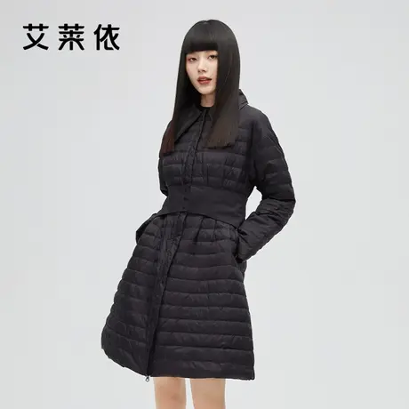 艾莱依冬季商场同款羽绒服女2021年新款时尚高端大牌外套显瘦鸭绒商品大图