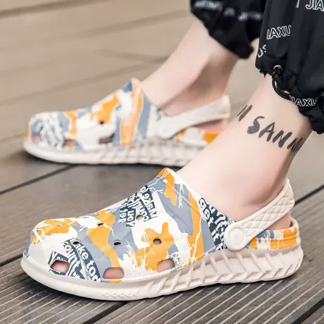 雨鞋男士时尚夏季钓鱼水鞋防滑厨房劳保胶鞋套鞋防水鞋涉水鞋男款商品大图