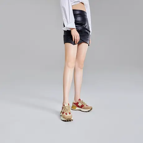 VME/舞魅2023春夏美式复古撞色厚底时尚百搭鞋休闲运动鞋女商品大图