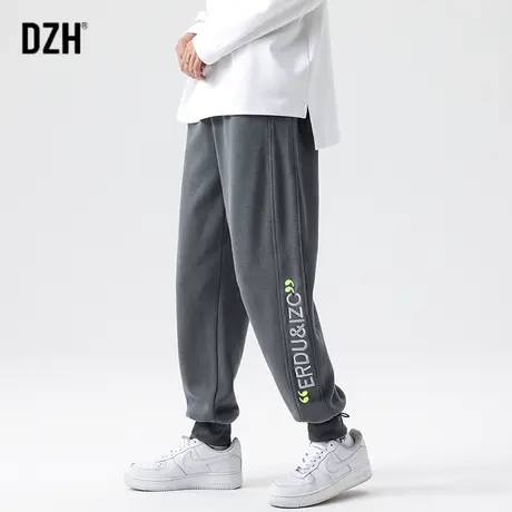 男士灰色卫裤男秋季纯棉束脚裤子2024新款男裤宽松休闲运动裤秋款图片