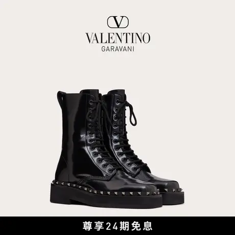 【24期免息】华伦天奴VALENTINO男士 ROCKSTUD M-WAY 小牛皮靴图片