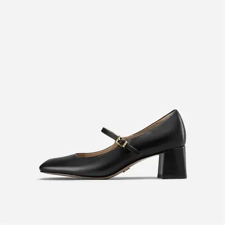 Nine West/玖熙2023年秋冬新款高跟玛丽珍鞋粗跟浅口方头经典单鞋商品大图