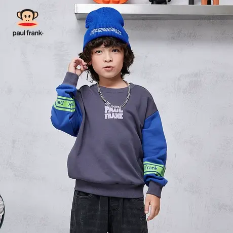 大嘴猴童装儿童春秋套头卫衣2023秋季新品男童中大童休闲圆领长袖商品大图