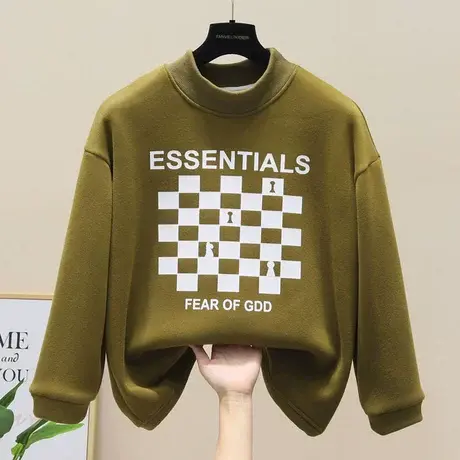 韩版女装2023年加绒加厚爆款新款季宽松女士卫衣外套ins潮秋冬装图片