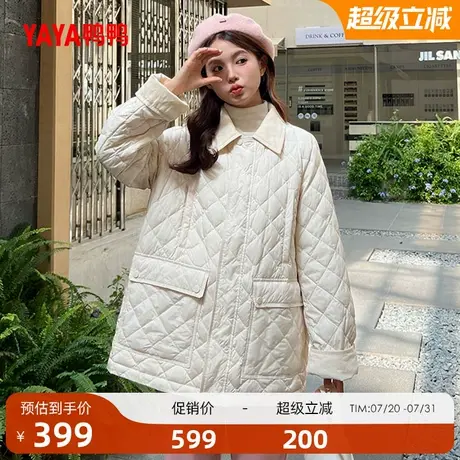 鸭鸭羽绒服女士2025秋冬季新品短款休闲轻薄外穿鸭绒蓬松外套女A商品大图