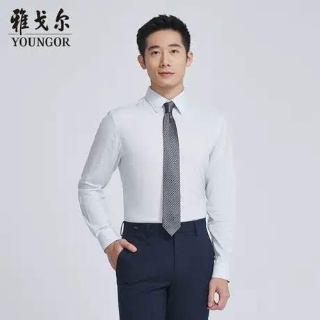 雅戈尔奥莱 商场同款男士长袖衬衫秋季新款官方商务休闲衬衫商品大图