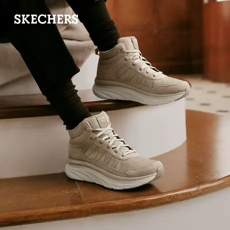 skechers斯凯奇女鞋百搭时尚绑带运动鞋增高厚底高帮休闲鞋秋冬图片
