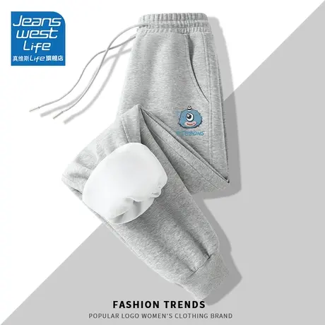 真维斯LIFE休闲裤女2023秋季新款小个子学院运动通勤百搭收脚裤C商品大图