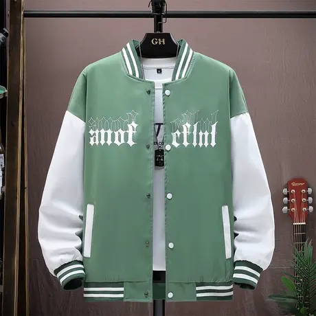 夹克男春秋装薄款上衣立领外套中学生棒球服外穿秋衣春季外套男装商品大图