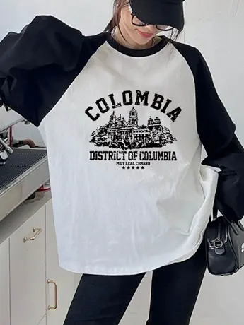 春秋装仿棉长袖t恤女2023新款欧货冬季今年流行内搭打底衫上衣服商品大图