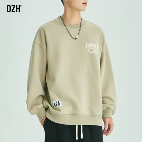 男士2023新款卫衣秋季男美式重磅宽松长袖美拉德外套男款秋装上衣商品大图