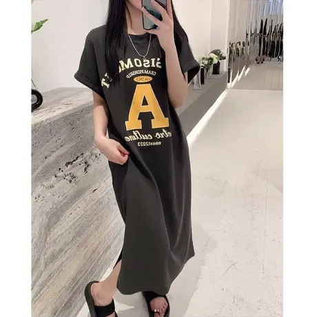 后背镂空小个子心机连衣裙女夏2023新款设计感小众韩货小飞袖长裙图片
