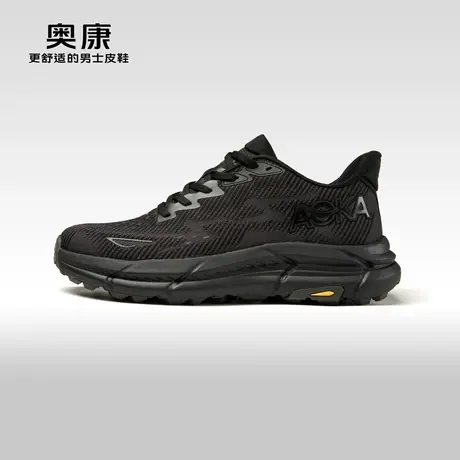 Aokang奥康2024春季新款时尚休闲鞋男织物透气运动百搭单鞋商品大图