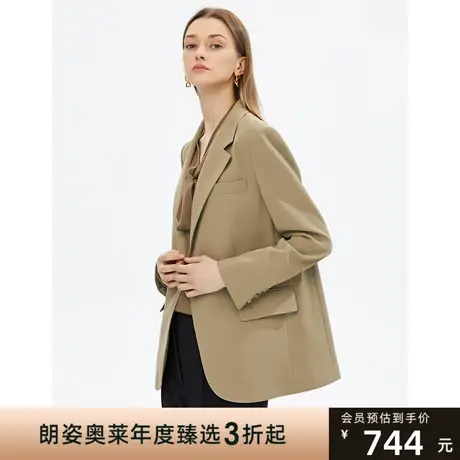 朗姿法式气质通勤休闲西装西服外套上衣女秋季新款轻商务职业正装图片